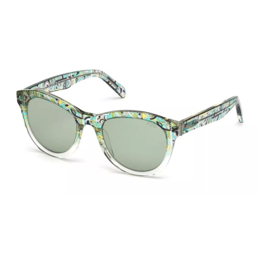 Emilio Pucci EP53 41Q Green Multi Color Plastic Sunglasses Frame